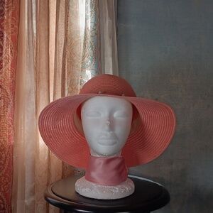 New York Peachy Summer Straw Hat